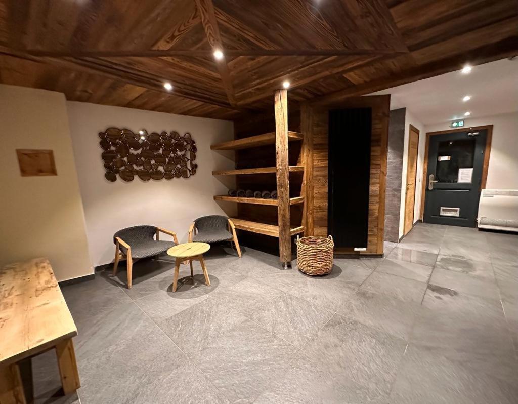 Arc 1950 Appartement De Standing Refuge Du Montagnard, Vue Incroyable Sur Le Montblanc, Skis Aux Pieds Acces Spa Et Piscine Les Arcs  Экстерьер фото
